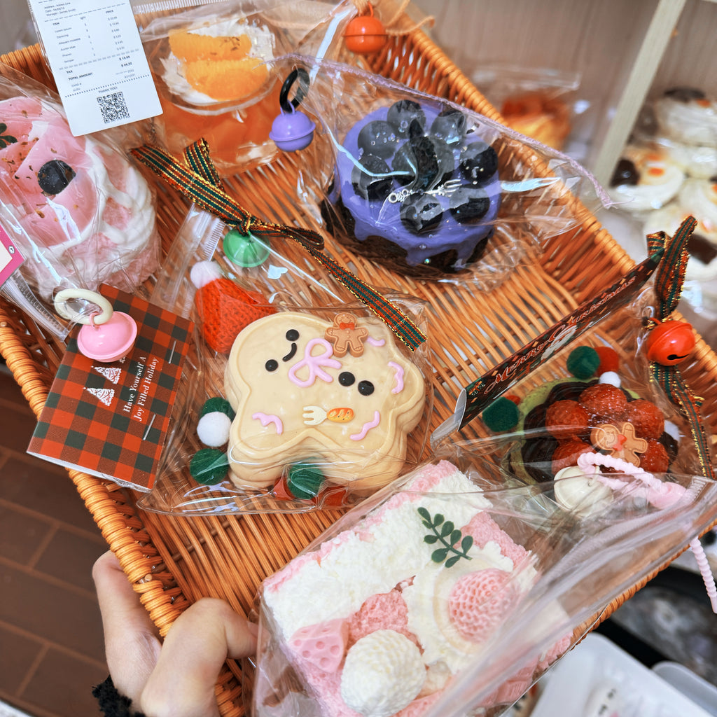 A/B/C/D - DlY Kawaii Squishy Cake -Handmade Stress Relief Toys forGirls | Buy 2+ for TikTok Live Lucky Draw | Slow Rebound,Perfect Gift for Her