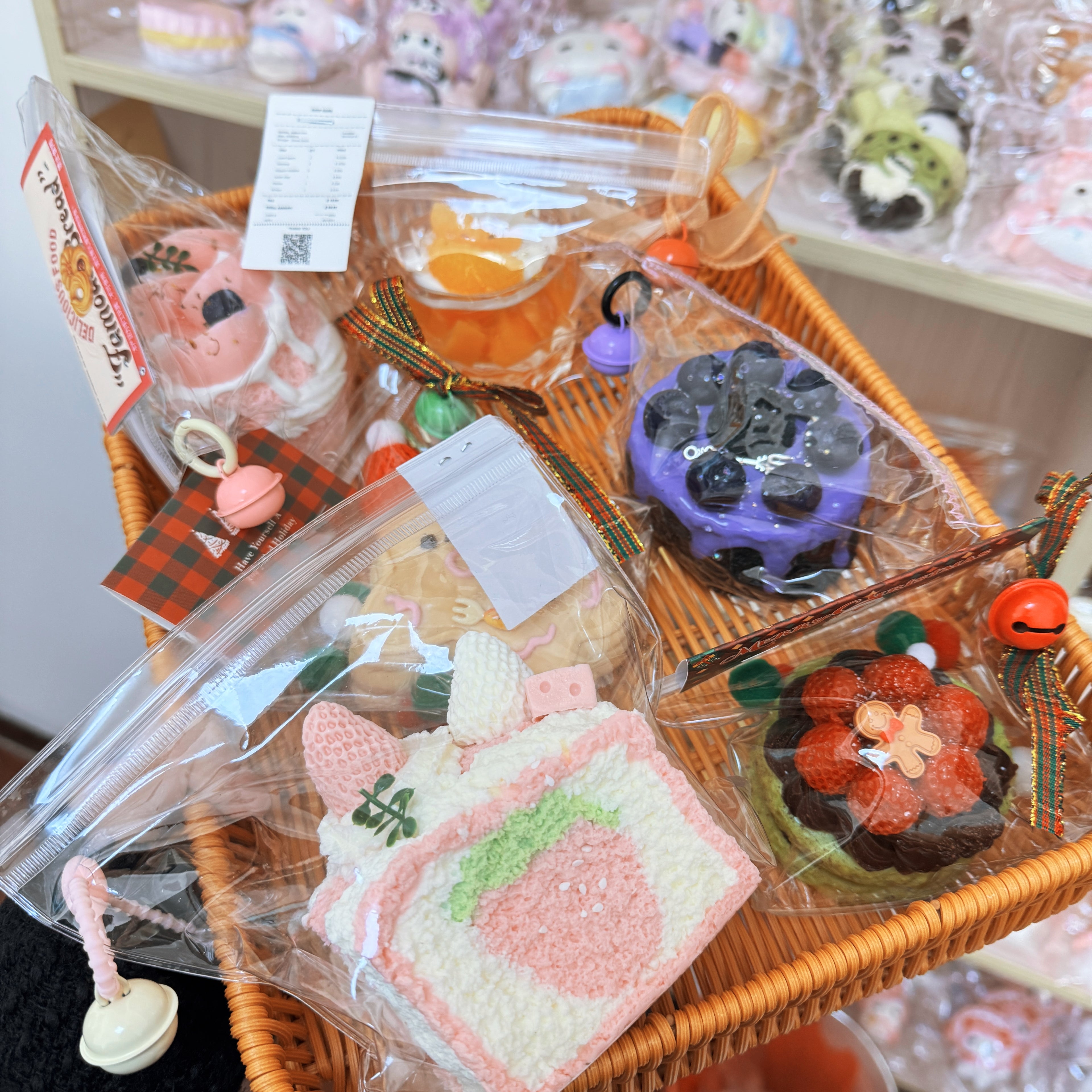 A/B/C/D - DlY Kawaii Squishy Cake -Handmade Stress Relief Toys forGirls | Buy 2+ for TikTok Live Lucky Draw | Slow Rebound,Perfect Gift for Her