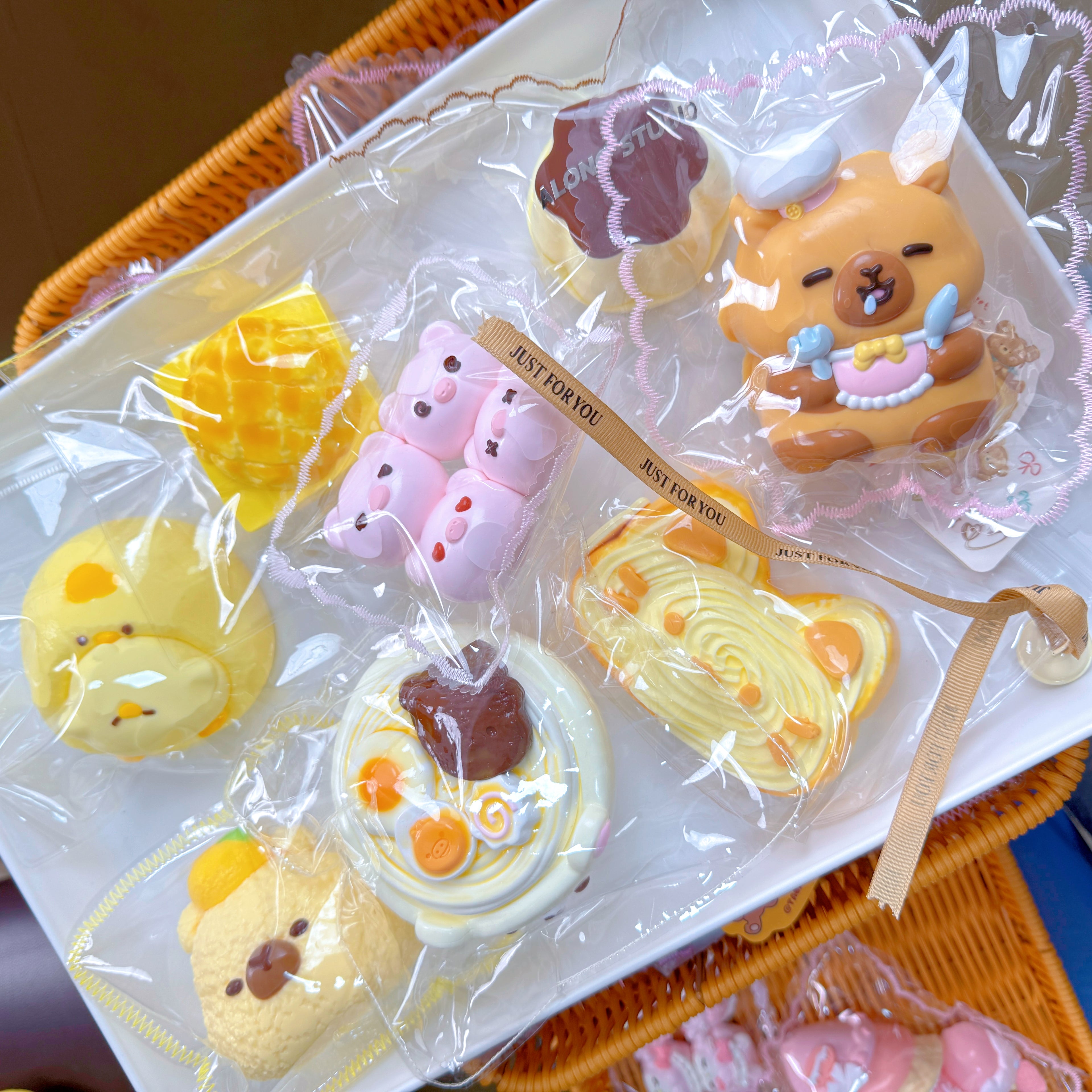 A/B/C/D - DlY Kawaii Squishy Cake -Handmade Stress Relief Toys forGirls | Buy 2+ for TikTok Live Lucky Draw | Slow Rebound,Perfect Gift for Her