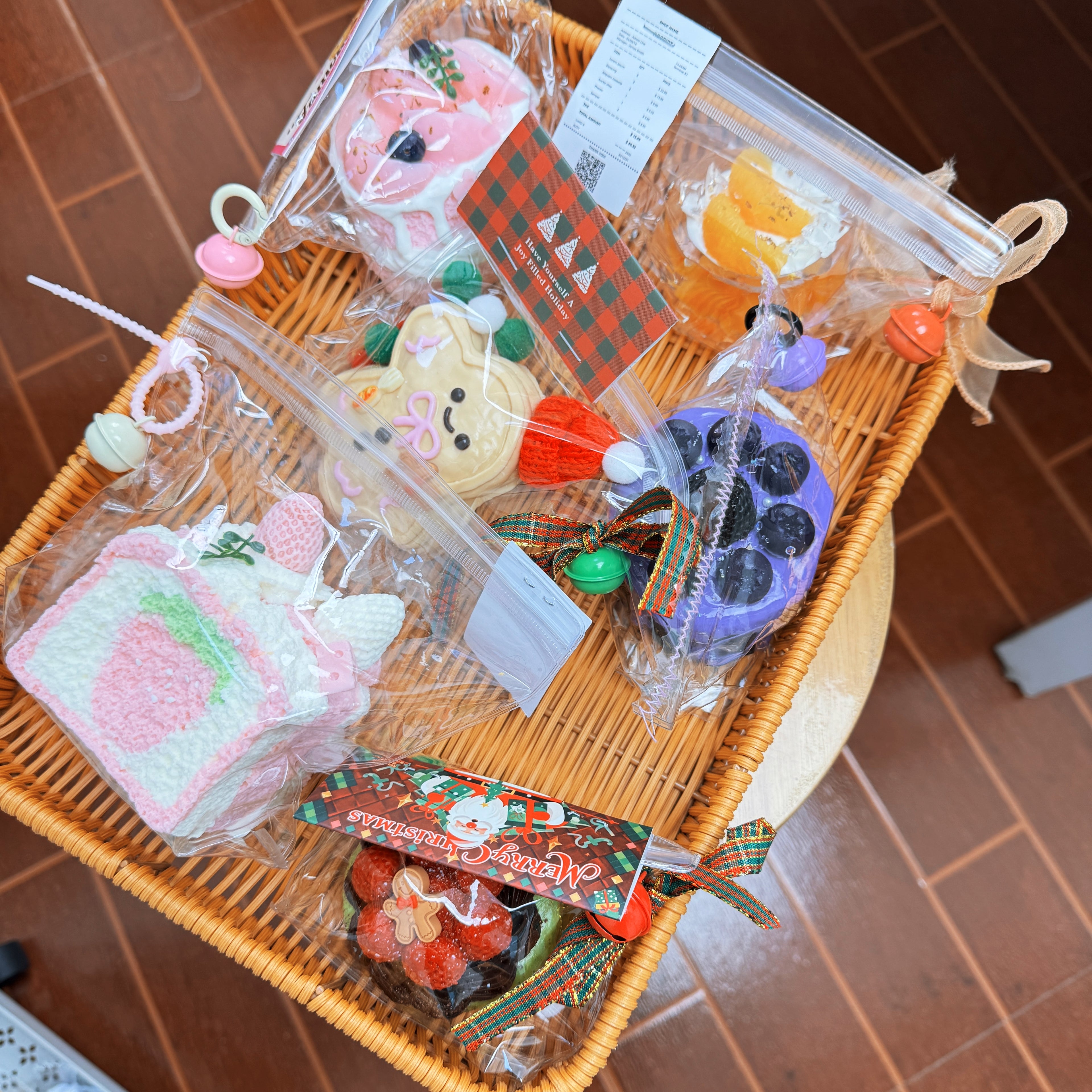 A/B/C/D - DlY Kawaii Squishy Cake -Handmade Stress Relief Toys forGirls | Buy 2+ for TikTok Live Lucky Draw | Slow Rebound,Perfect Gift for Her